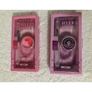 2 Profusion Cosmetics Hydra Liner Set -Berry & Taro Water Activated With Brush